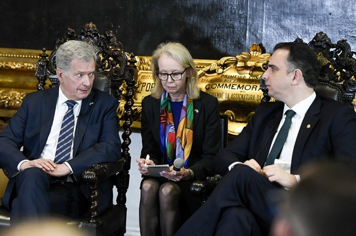 Pacheco trata de investimentos em energia verde com presidente da Finlândia