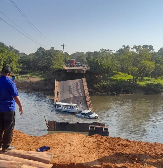 Pelo menos quatro mortes e 14 feridos em desabamento de ponte na BR-319