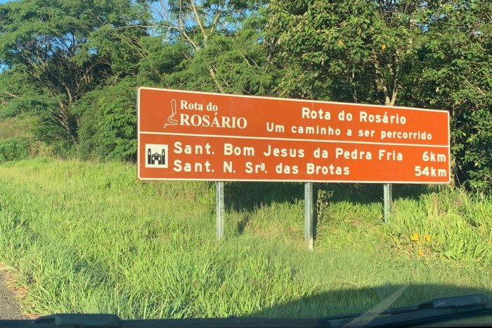 Para fomentar o turismo regional, Rota do Rosário ganha nova sinalização