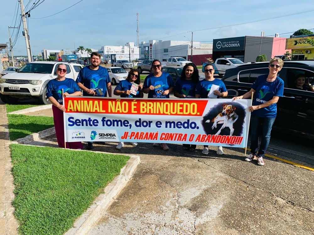 Secretaria de Proteção e Bem-Estar Animal realiza campanha “Ji-Paraná contra o abandono”