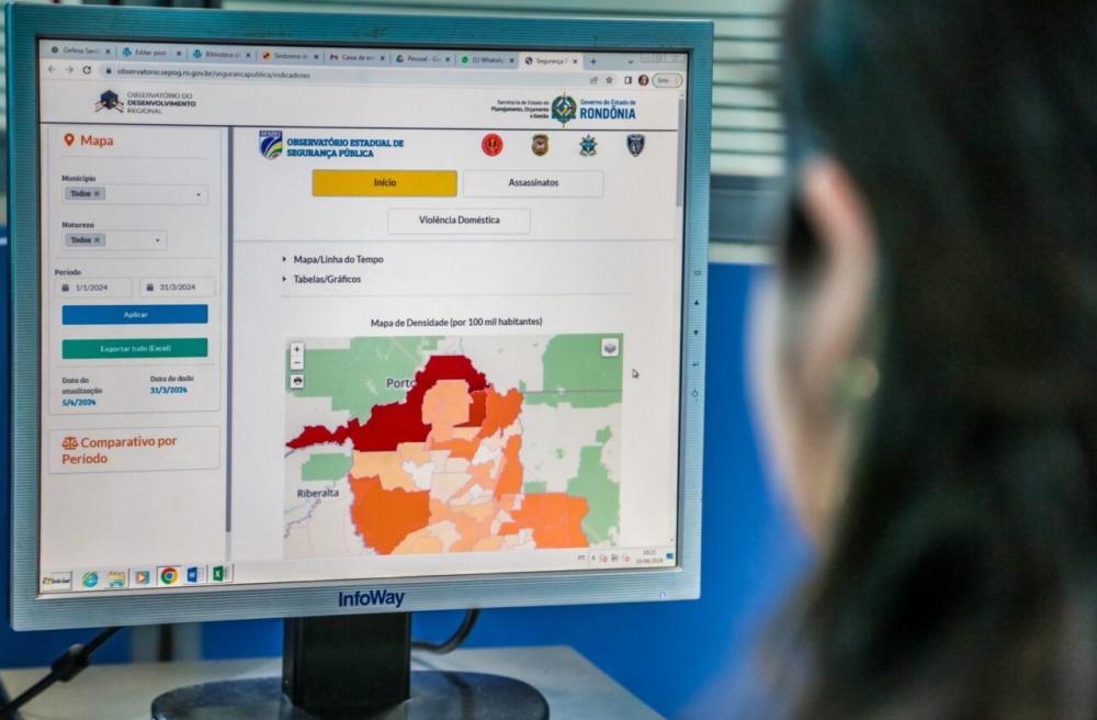 Portal dá acesso simplificado aos índices de segurança pública de Rondônia