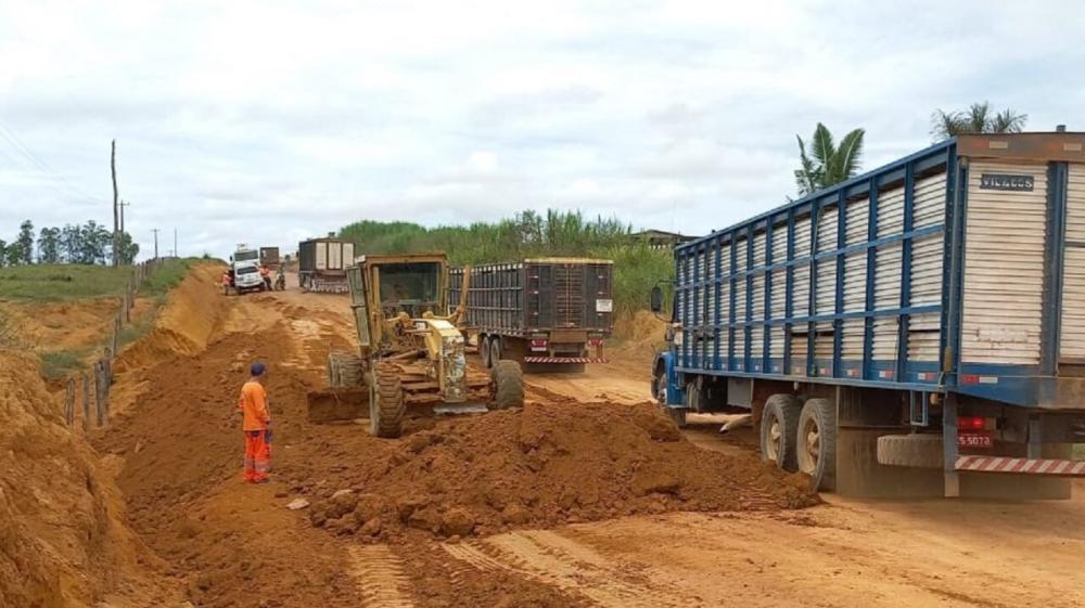 Rodovia-460 recebe melhorias do Governo de RO, nos 34 quilômetros entre Buritis e o distrito de Rio Pardo 