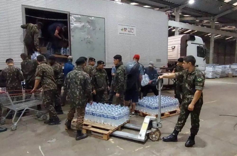 Ajuda Humanitária enviada de Rondônia chega ao Rio Grande do Sul