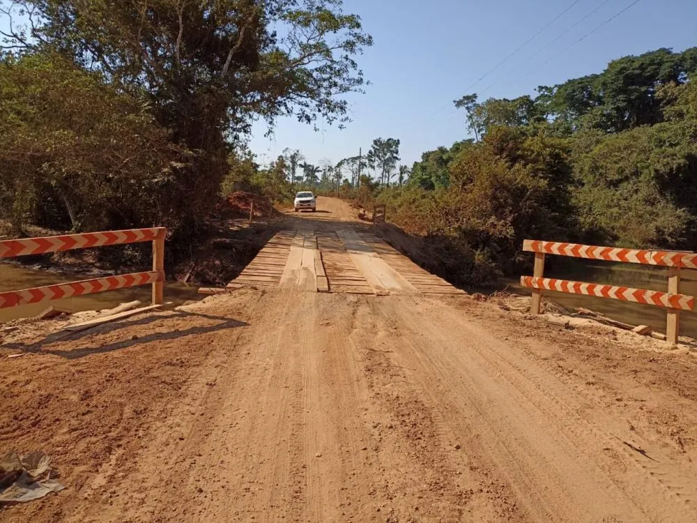 Governo de RO conclui obras na ponte da RO-135 no Rio Colorado, em Alta Floresta d’Oeste