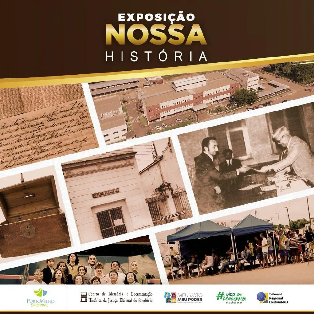 TRE-RO apresenta a Exposição “Nossa História” no Porto Velho Shopping