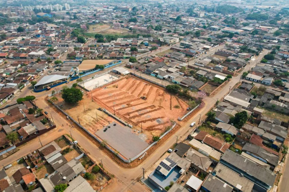 Obras de revitalização do Parque do Abobrão na zona Sul de Porto Velho estão em andamento