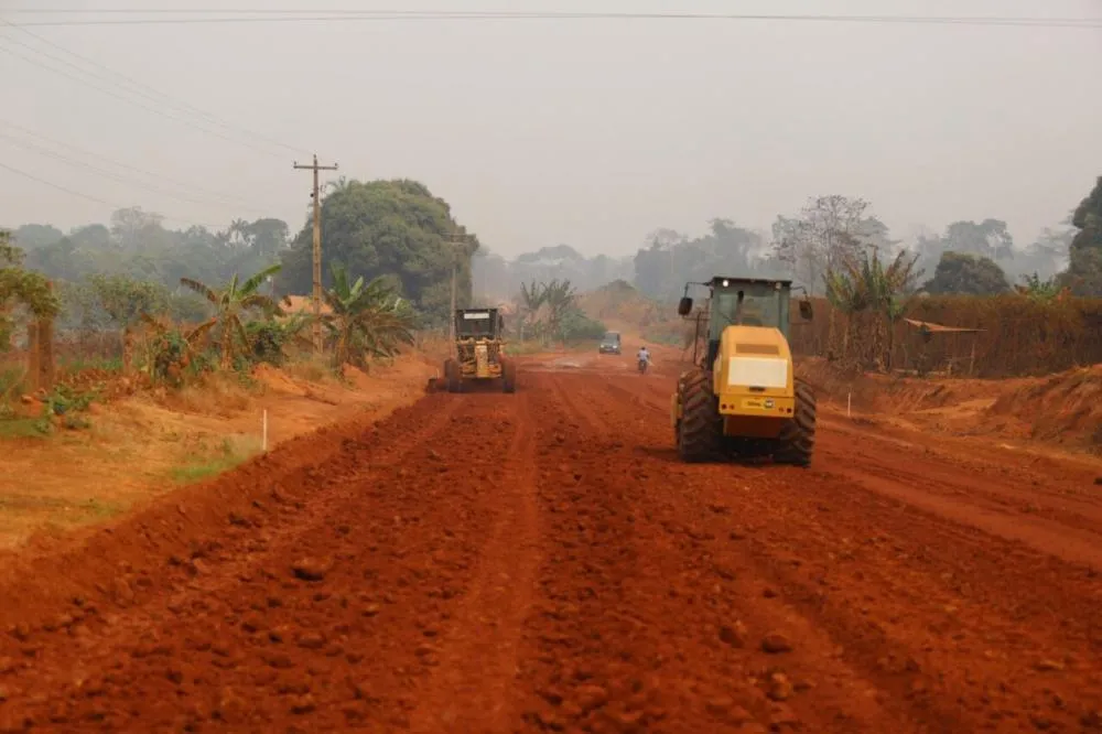 Obras de pavimentação avançam com ações executadas no distrito de Vila Marcão