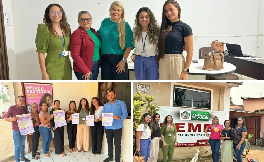 Centro Especializado de atenção às vítimas de crimes e atos infracionais, do TJRO, visita rede de atendimento em Candeias do Jamari 