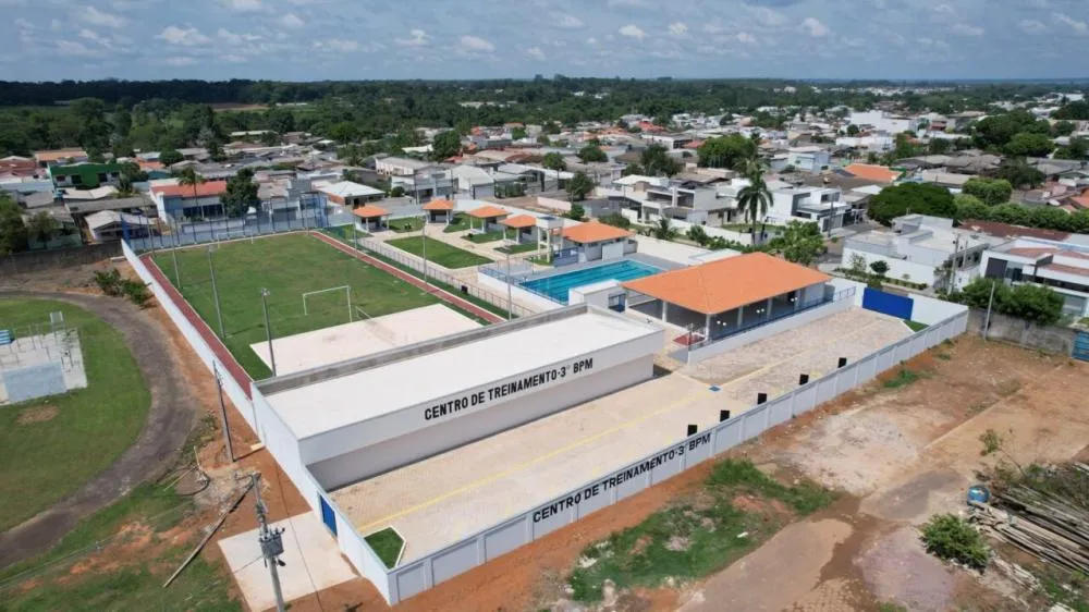 Construção de novo Centro de Treinamento da Polícia Militar segue a todo vapor, em Vilhena