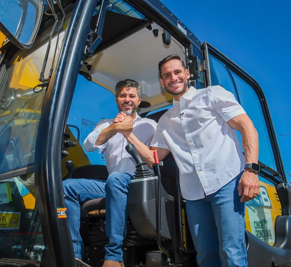 Marcos Rogério destina recursos e Ji-Paraná recebe máquinas para reforçar obras urbanas e estradas rurais
