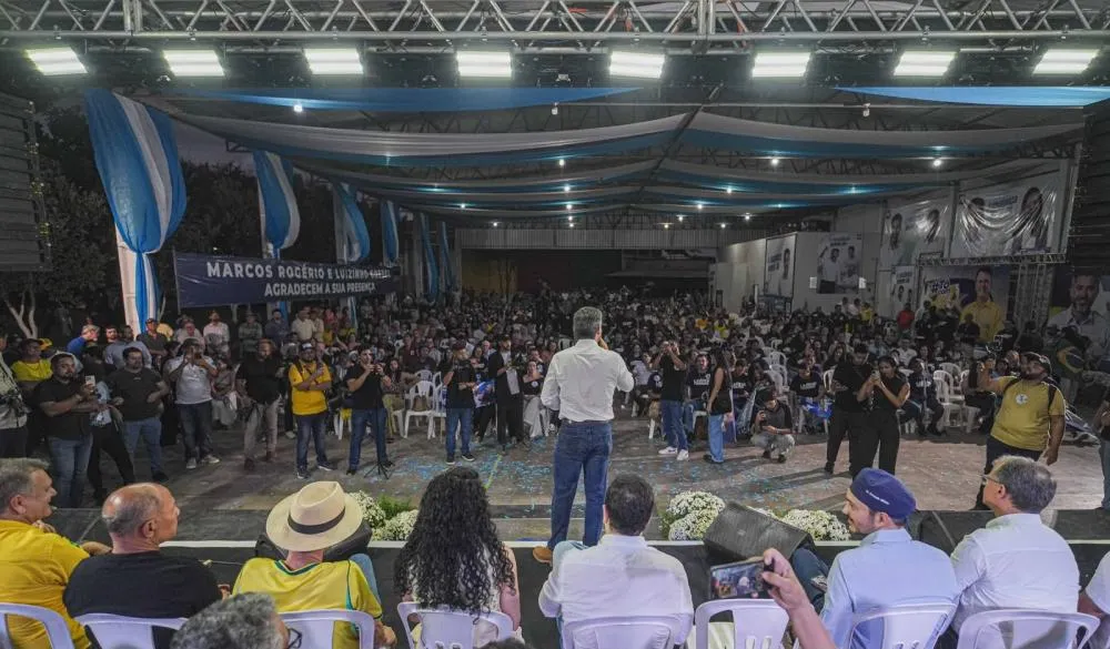 O povo abraça a pré-campanha de Marcos Rogério e mais de 2 mil lotam CTG de Vilhena