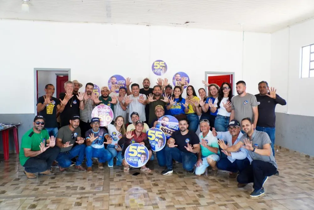 Laerte Gomes dá largada à campanha em Alvorada do Oeste com adesivaço e mobilização de apoiadores